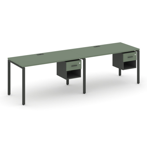 Бенч-система на 2 места с подвесными тумбами Concept CN.ORS-118 фото 2