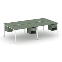 Бенч-система на 4 места с подвесными тумбами Concept CN.DRS-139