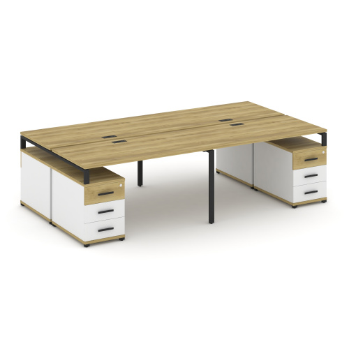 Бенч-система на 4 места с 2 опорными тумбами Concept CN.DRS-327 фото 6