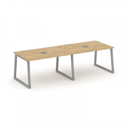 Style Project Стол переговорный SN-6T1.SPRG-011 Акация Лорка/Металл Антрацит/Заглушка Металл Антраци