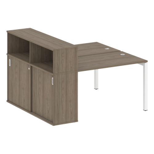 Бенч-система с шкафом-купе на П-обр. м/к Metal System Quattro 50БП.РС-СШК-2.2 фото 3