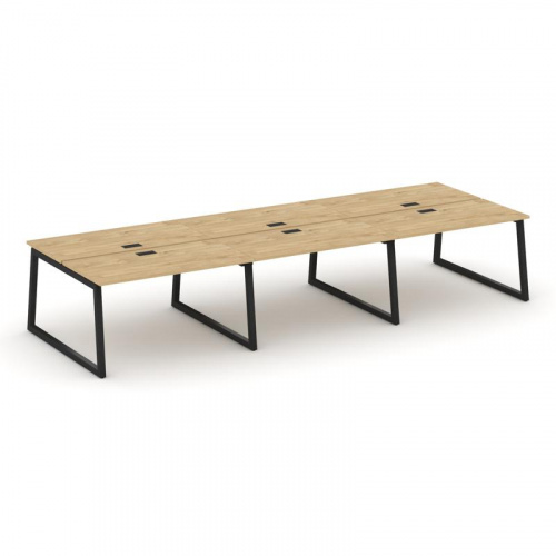 Style Project Рабочая станция 2-х сторон. SN-5T1.DRS-072 Акация Лорка/Металл Антрацит/Заглушка Пласт