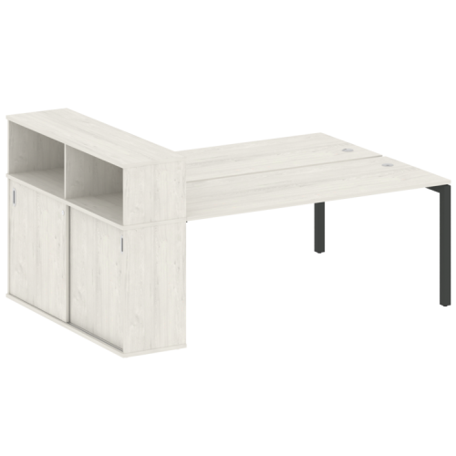 Бенч-система с шкафом-купе на П-обр. м/к Metal System Quattro 50БП.РС-СШК-2.5 фото 5