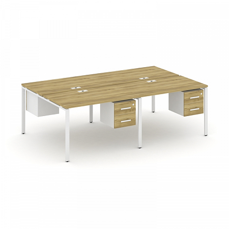 Бенч-система на 4 места с подвесными тумбами Concept CN.DRS-134