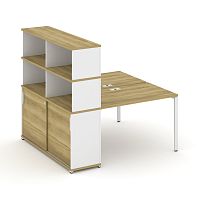 Бенч-система с опорным шкафом-купе с надставкой Concept CN.DRS-242