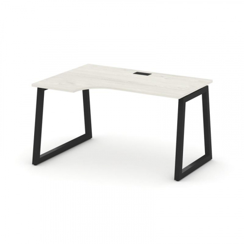 Style Project Стол рабочий эргоном. SN-5T1.SPA-012(L) Акация Лорка/Металл Антрацит/Заглушка Пластик фото 6 Style Project Стол рабочий эргоном. SN-5T1.SPA-012(L) Акация Лорка/Металл Антрацит/Заглушка Пластик фото 6