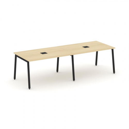 Style Project Стол переговорный SN-4A.SPRG-011 Дуб Табак/Металл Белый 1960*980*750 фото 5