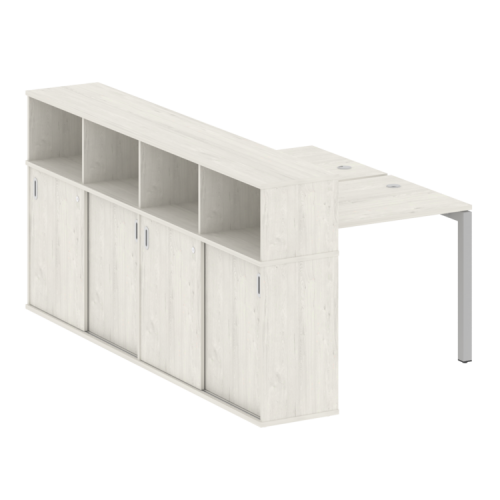 Бенч-система с шкафом-купе на П-обр. м/к Metal System Quattro 50БП.РС-СШК-4.1 фото 9