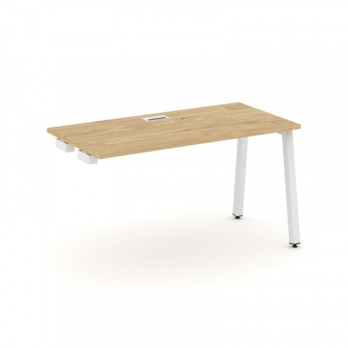 Style Project Стол-приставка к опор. элем. SN-5A.OPRS-024 Дуб Наварра/Металл Белый 1580*800*750 фото 15