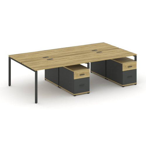 Бенч-система на 4 места с 2 опорными тумбами Concept CN.DRS-323 фото 4