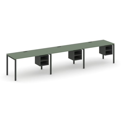 Бенч-система на 3 места с подвесными тумбами Concept CN.ORS-128 фото 2